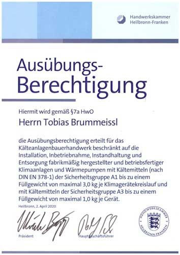 Ausübungs-Berechtigung